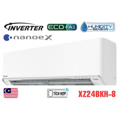 Điều hòa Panasonic 24000 BTU 2 chiều inverter XZ24BKH-8 Điều hòa Panasonic 24000 BTU 2 chiều inverter XZ24BKH-8